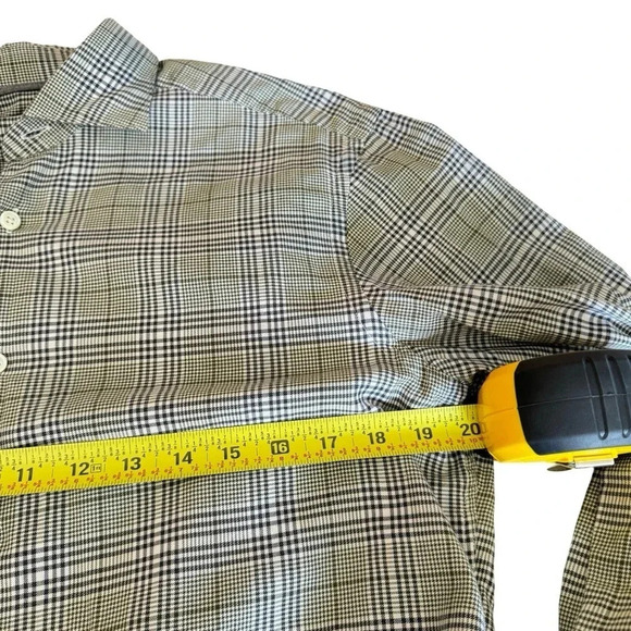 Ermenegildo Zegna Striped Classic Plaid Dress Shirt Large - Picture 7 of 9